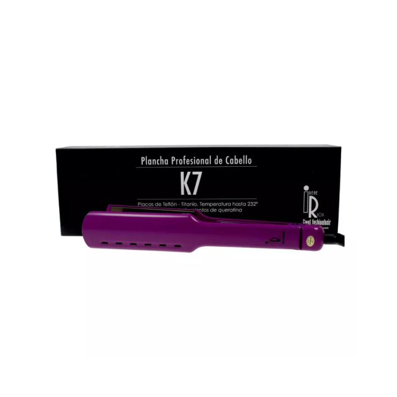 Irene Rios K7 plancha profesional de cabello lila