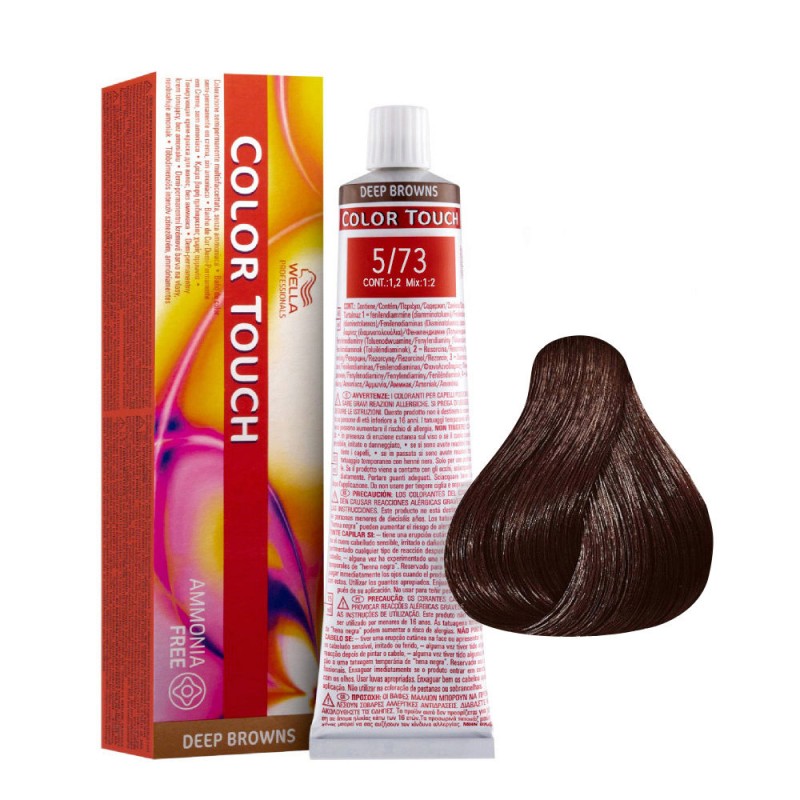 Wella COLOR TOUCH DEEP BROWN semi permanent 5/73 Marrón Dorado 60 ml