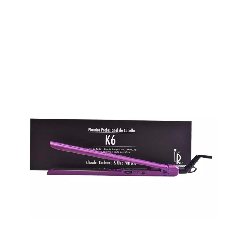 Irene Rios K6 plancha profesional de cabello lila