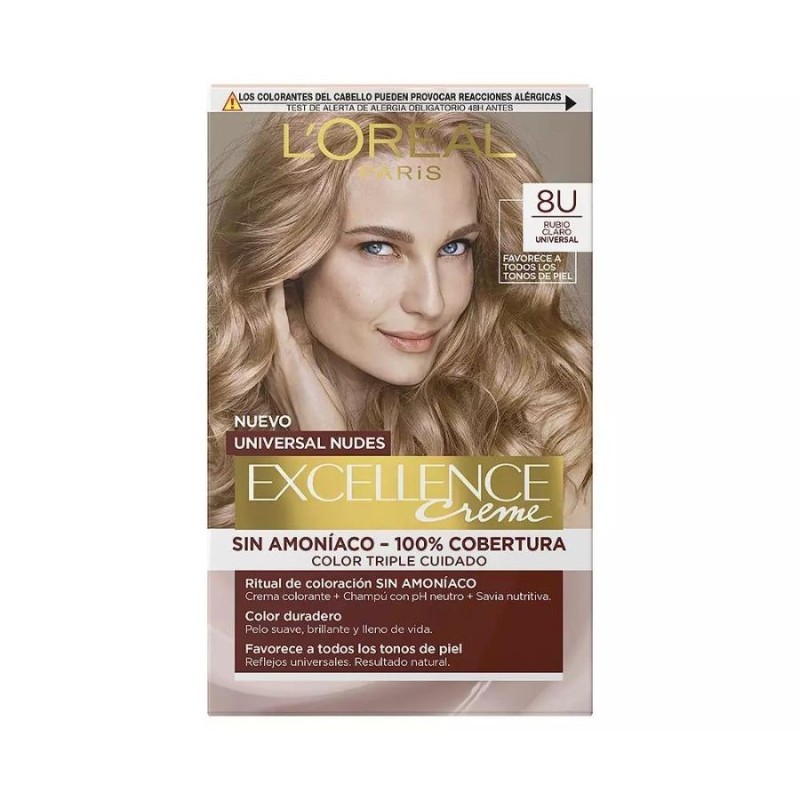 EXCELLENCE NUDES tinte 8u light blonde 5 u