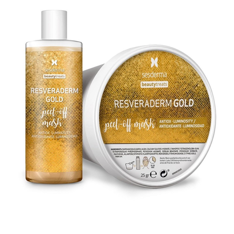 BEAUTY TREATS RESVERADERM GOLD mascarilla peel off 25 gr + 75 ml