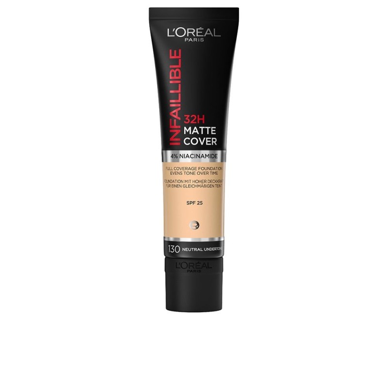 INFAILLIBLE 32H matte cover foundation 130 neutral undertone 30 ml