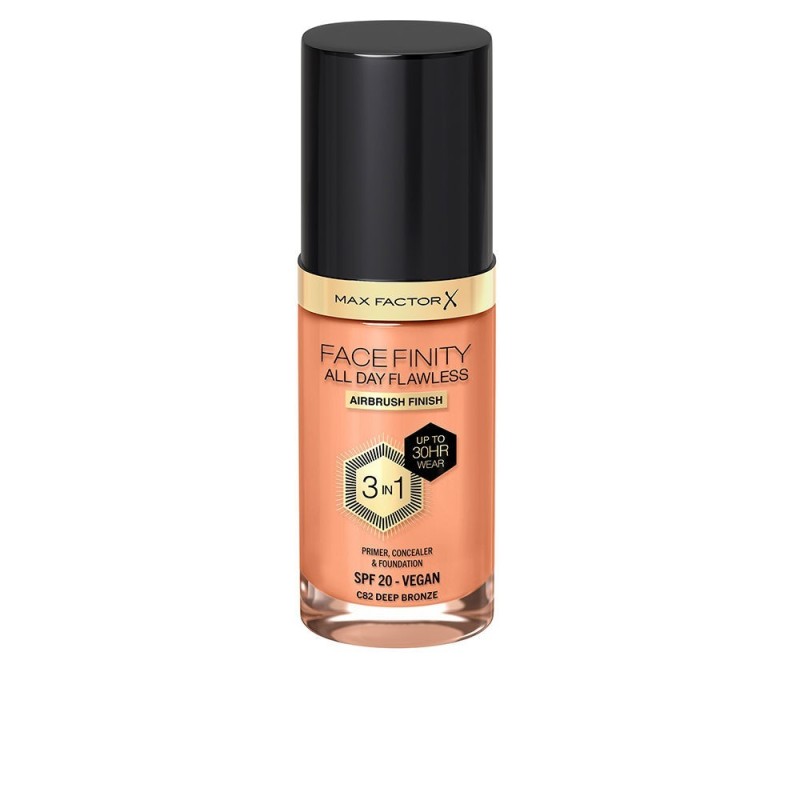 FACEFINITY ALL DAY FLAWLESS 3 IN 1 foundation 82 deep bronze 30 ml