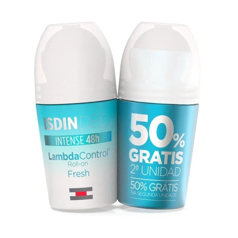 LAMBDA CONTROL intense 48h desodorante roll-on fresh duo 2 x 50 ml