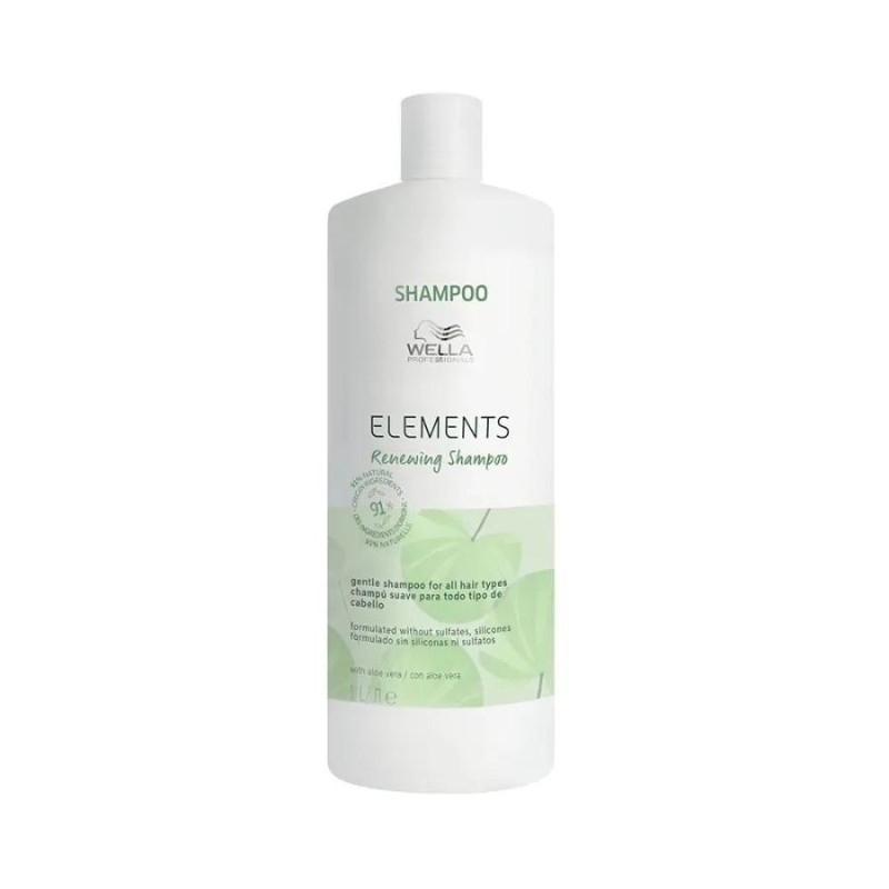 ELEMENTS Champú Renovador Suave Sin Sulfatos Todo tipo de Cabellos 1000 ml