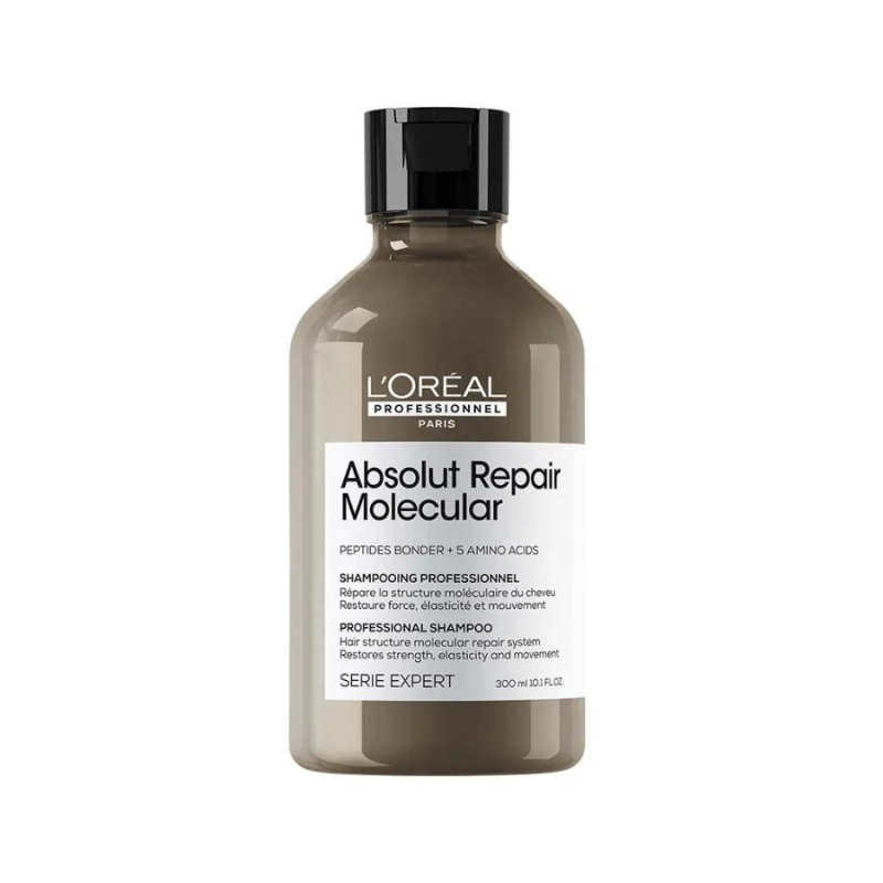 ABSOLUT REPAIR MOLECULAR champú profesional sin sulfatos para cabello dañado 300 ml