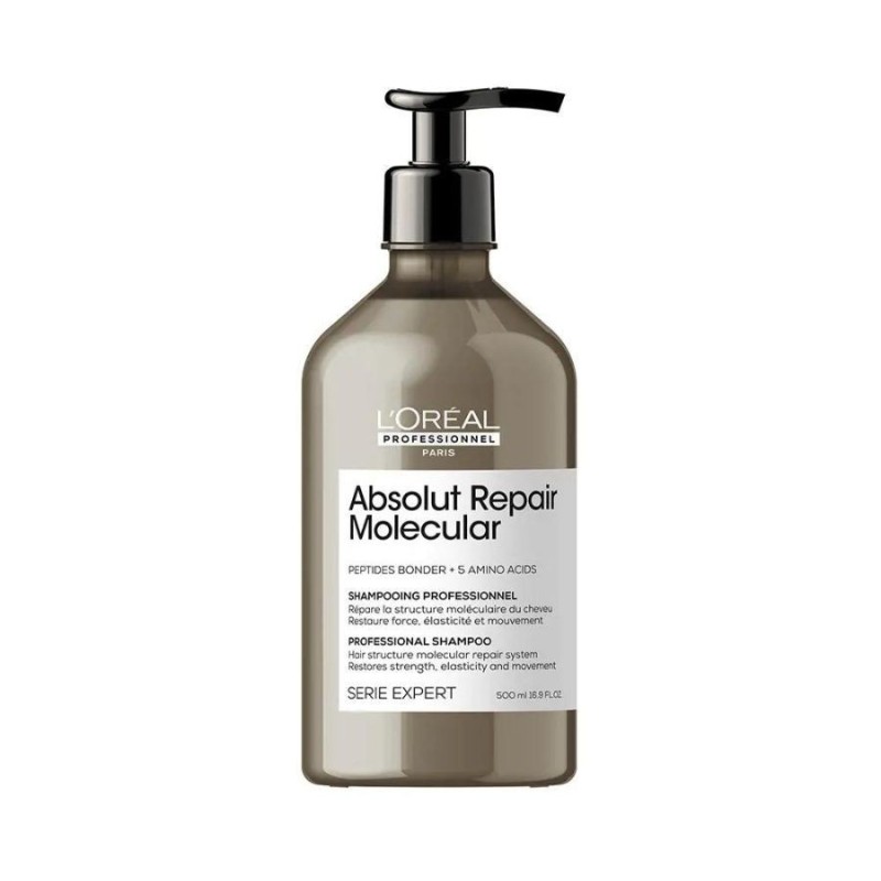 ABSOLUT REPAIR MOLECULAR champú profesional sin sulfatos para cabello dañado 500 ml