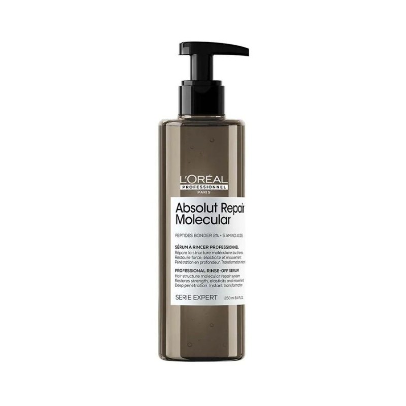 ABSOLUT REPAIR MOLECULAR sérum tratamiento con aclarado profesional para cabello dañado 250 ml