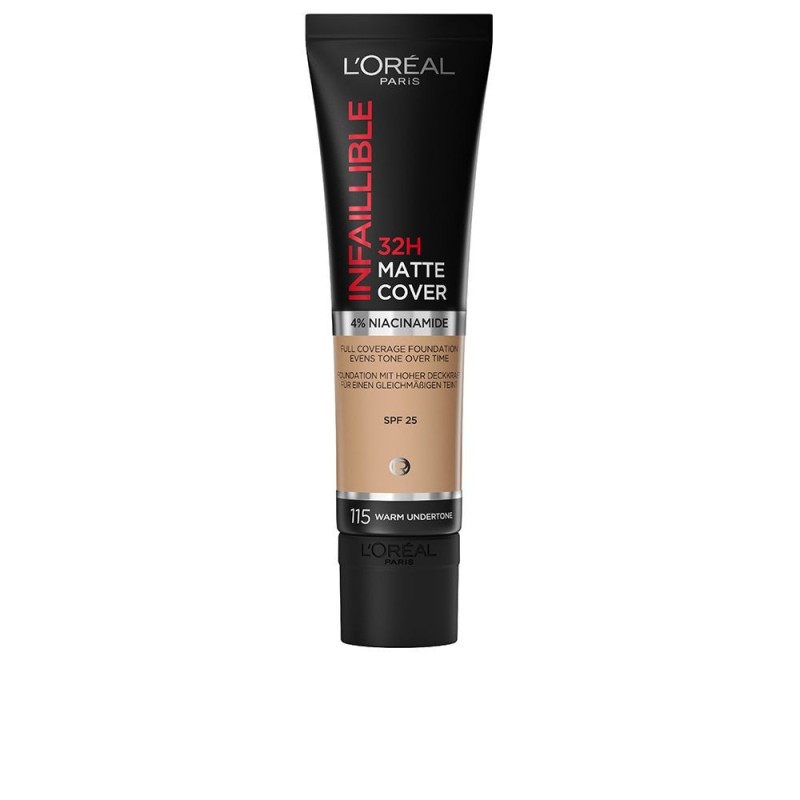 INFAILLIBLE 32H matte cover foundation 115 warm undertone 30 ml