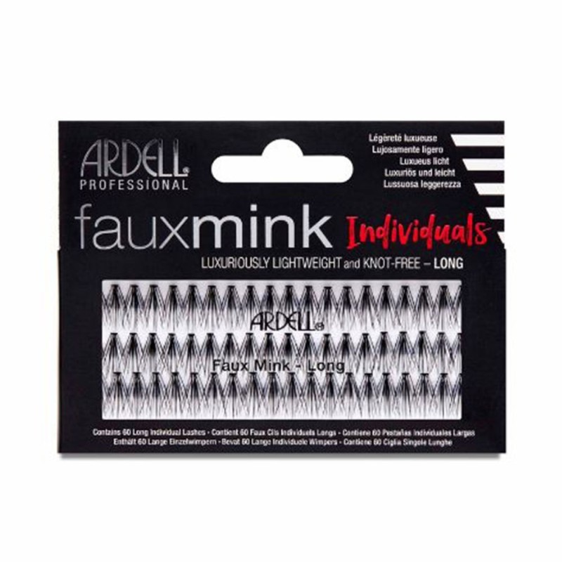 FAUX MINK pestanas individuales negras long 1 u