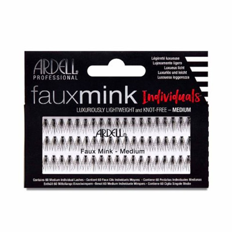 FAUX MINK pestanas individuales negras medium 1 u