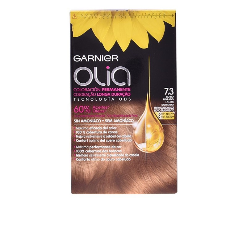 OLIA coloracion permanente 73 golden dark blonde set