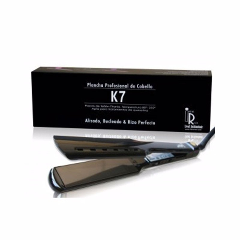 K7 plancha para el cabello negra 1 u