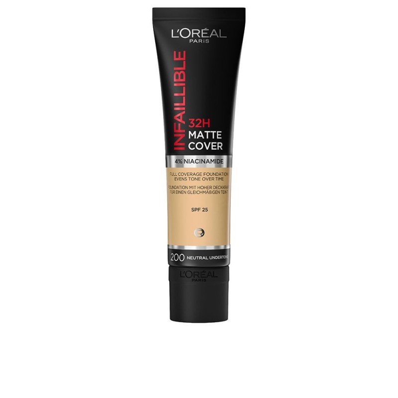 INFAILLIBLE 32H matte cover foundation 200 golden sand 30 ml