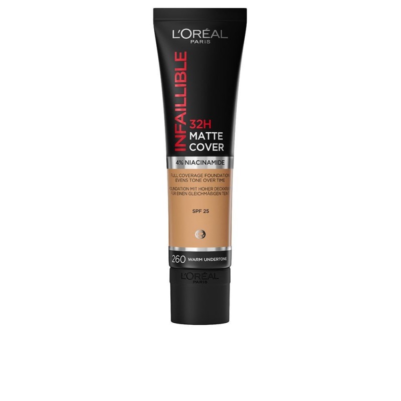 INFAILLIBLE 32H matte cover foundation 260 golden sun 30 ml