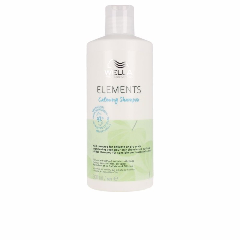 ELEMENTS Champú natural Calmante para cuero cabelludo seco o delicado 500 ml