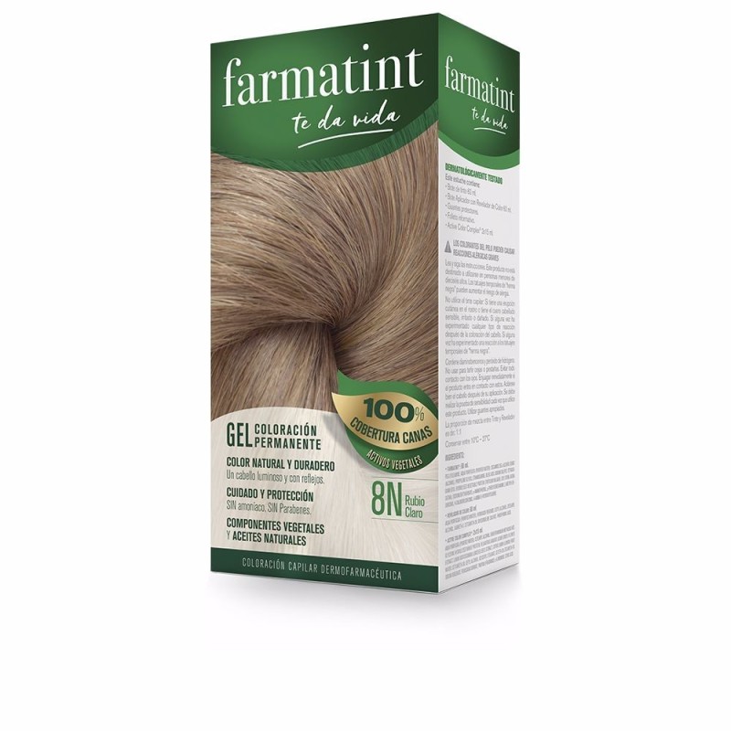 FARMATINT GEL coloracion permanente 8n rubio claro 5 u