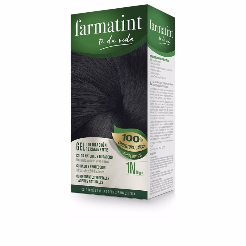 FARMATINT GEL coloracion permanente 1n negro 5 u