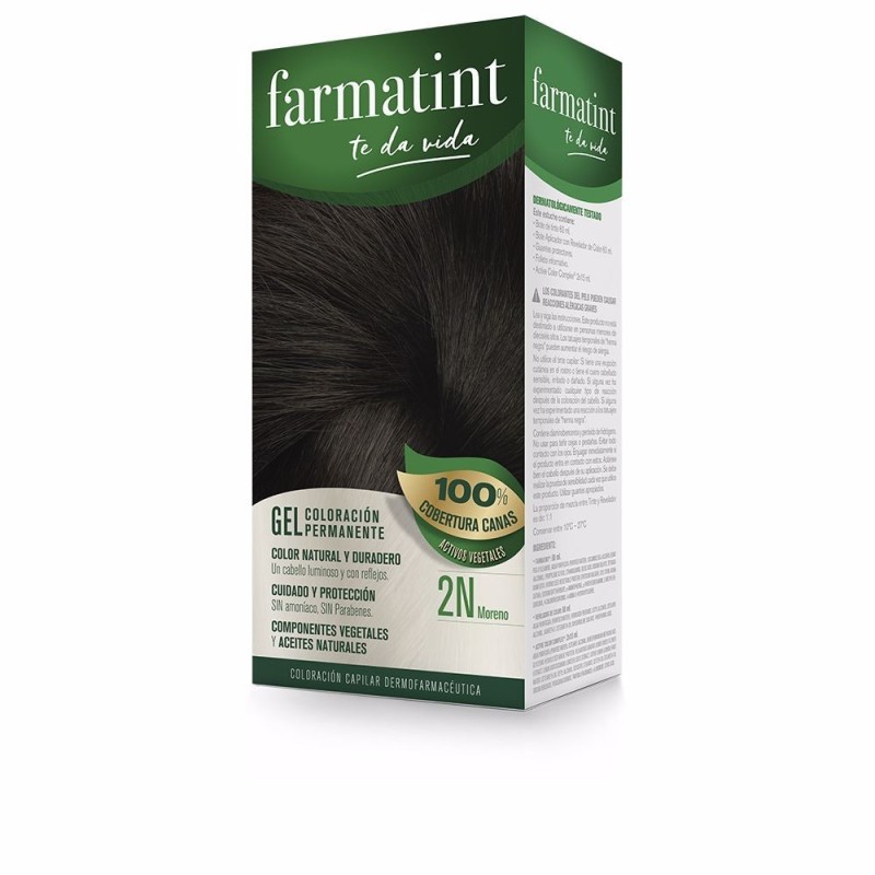 FARMATINT GEL coloracion permanente 2n moreno 5 u