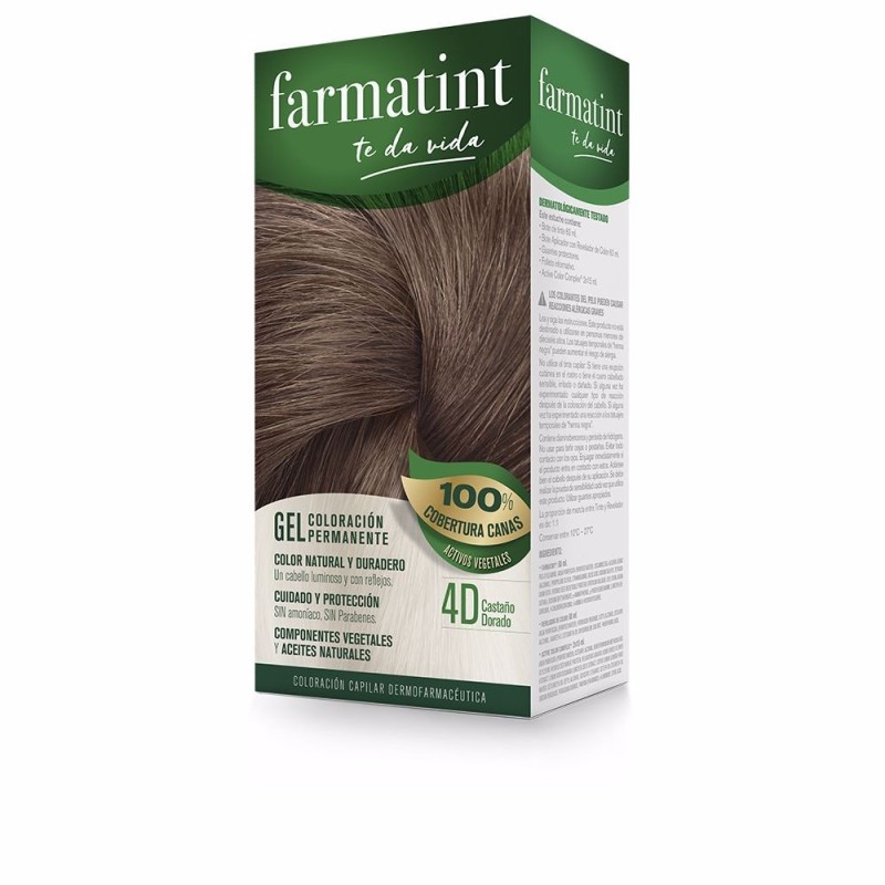 FARMATINT GEL coloracion permanente 4d castano dorado 5 u