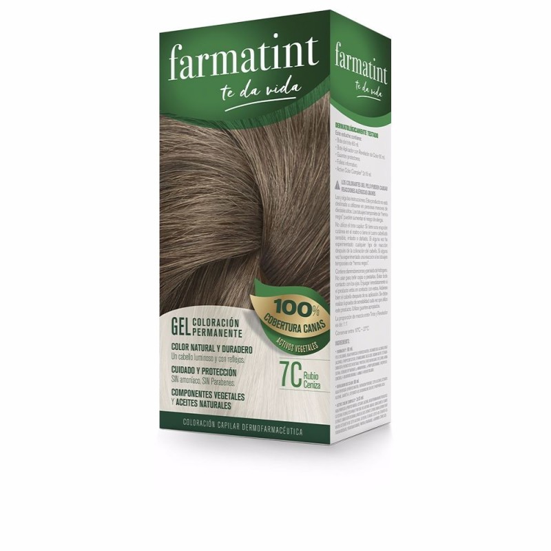 FARMATINT GEL coloracion permanente 7c rubio ceniza 5 u