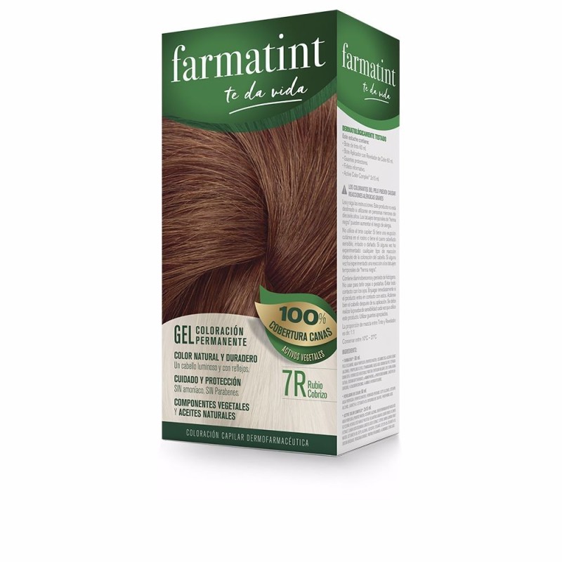 FARMATINT GEL coloracion permanente 7r rubio cobrizo 5 u