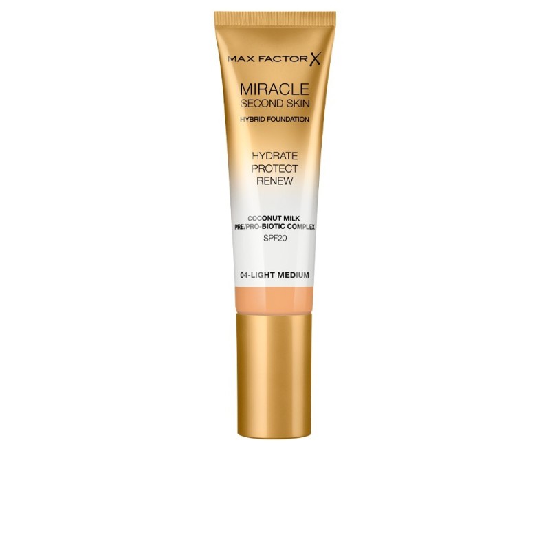 MIRACLE TOUCH second skin foundSPF20 4 light medium