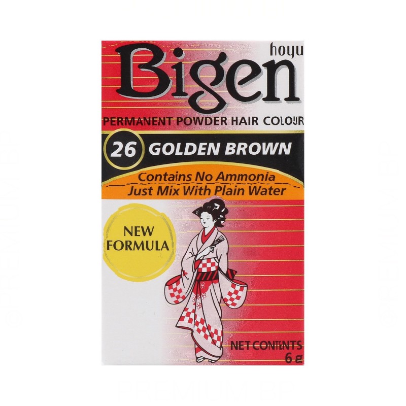 Bigen Tinte en Polvo 26 Castaño Dorado 6 Gr