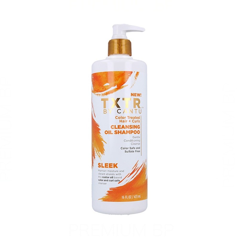 Cantu Txtr Sleek Cleansing Oil Champú 473 ml