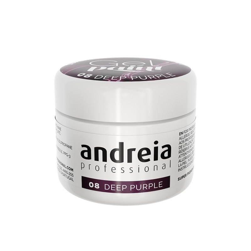 Andreia Gel Paint 08 Deep Purple 4 ml