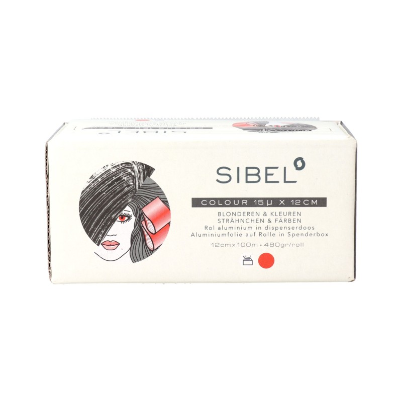 Sinelco Sibel High Light Papel Aluminio Rojo  15 X 12 X 100