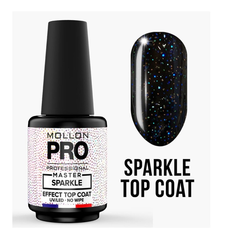 Mollon Pro Master Sparkle Effect Top Coat 12ml