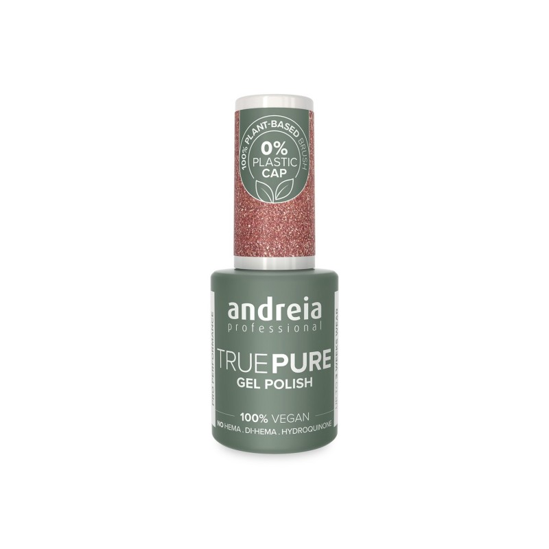 Andreia True Pure Gel Polish T31 Purpurina Rosa y Dorado 10.5 ml