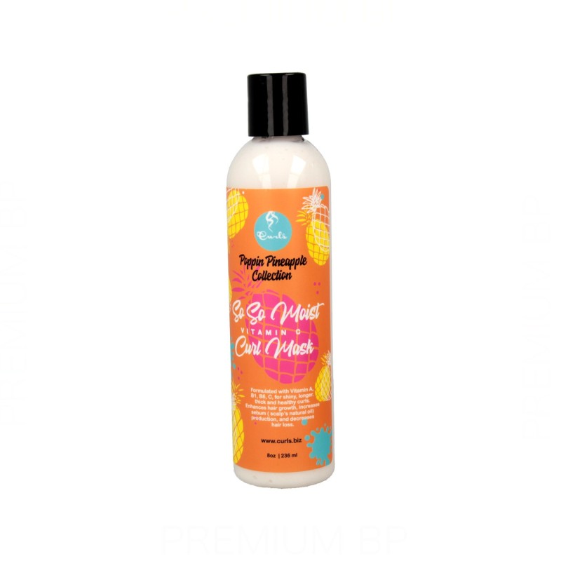 Curls Poppin Pineapple Collection So So Moist Curl Mascarilla 236 ml