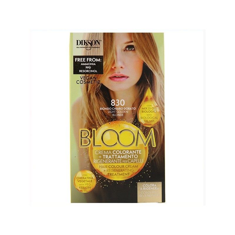 Dikson Bloom Crema Color 830 Rubio Claro Dorado