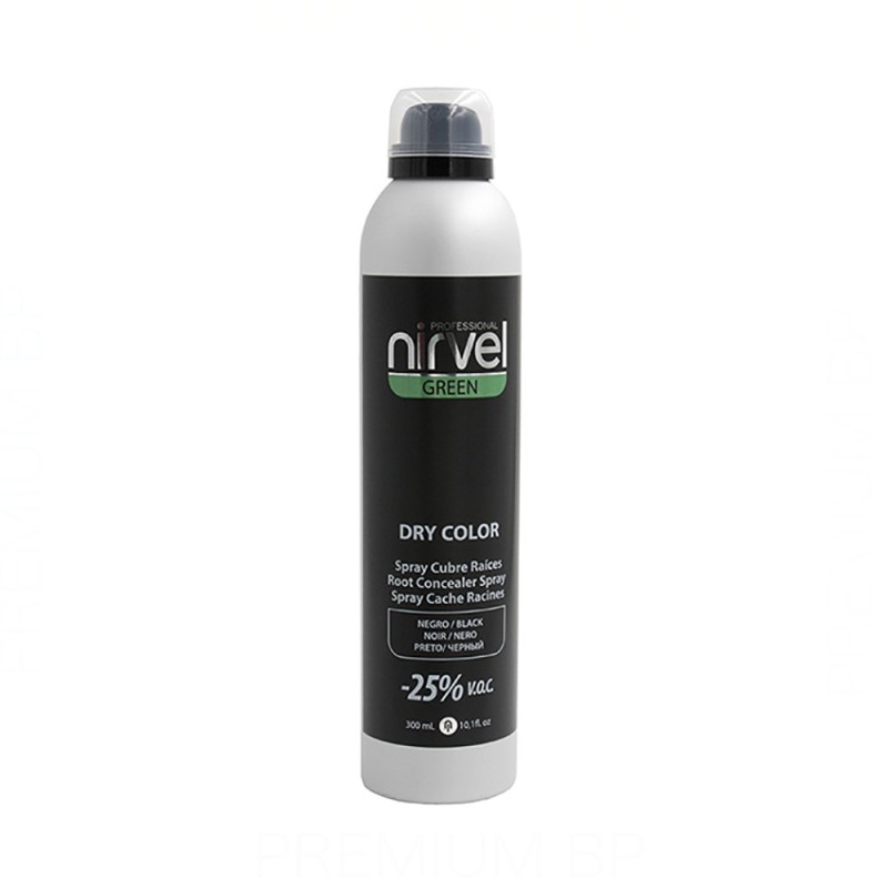 Nirvel Green Dry Color Spray Negro 300 Ml