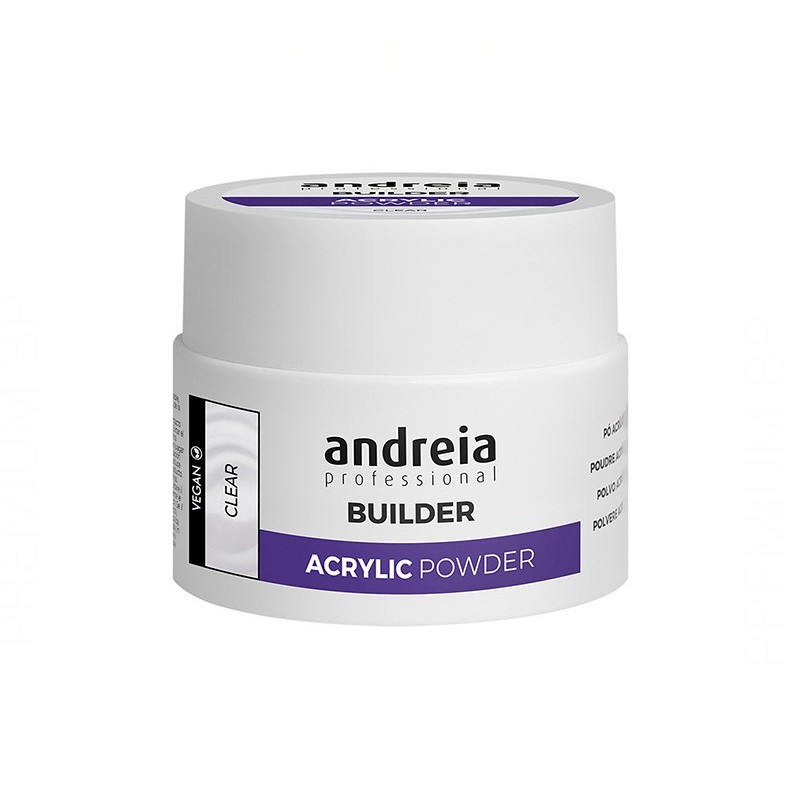 Andreia Professional Builder Acrylic Powder Polvos Acrílicos Clear 35 gr