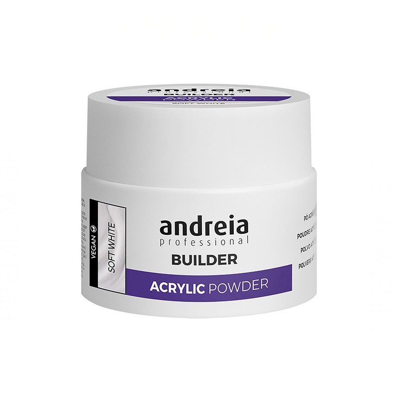 Andreia Professional Builder Acrylic Powder Polvos Acrílicos Soft White 35 gr