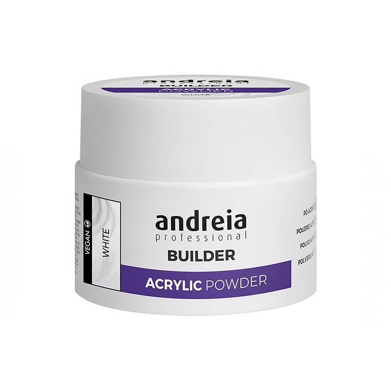 Andreia Professional Builder Acrylic Powder Polvos Acrílicos White 35 gr