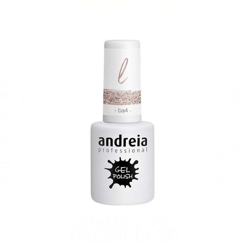 Andreia Professional Gel Polish Color BA4 Glitter Dorado y Rosa 10,5 ml