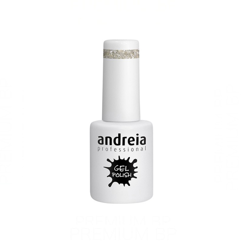 Andreia Professional Gel Polish Color 254 Glitter plateado y dorado 10,5 ml