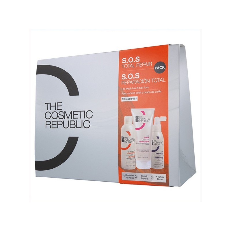 The Cosmetic Republic Pack S.O.S Total Repair (Champú/Mascarilla/Vitaminas)