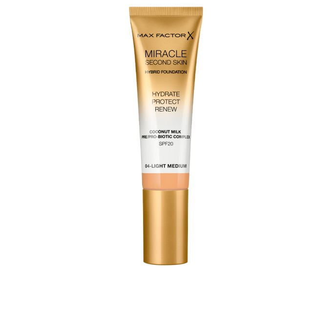 MIRACLE TOUCH second skin foundSPF20 4 light medium