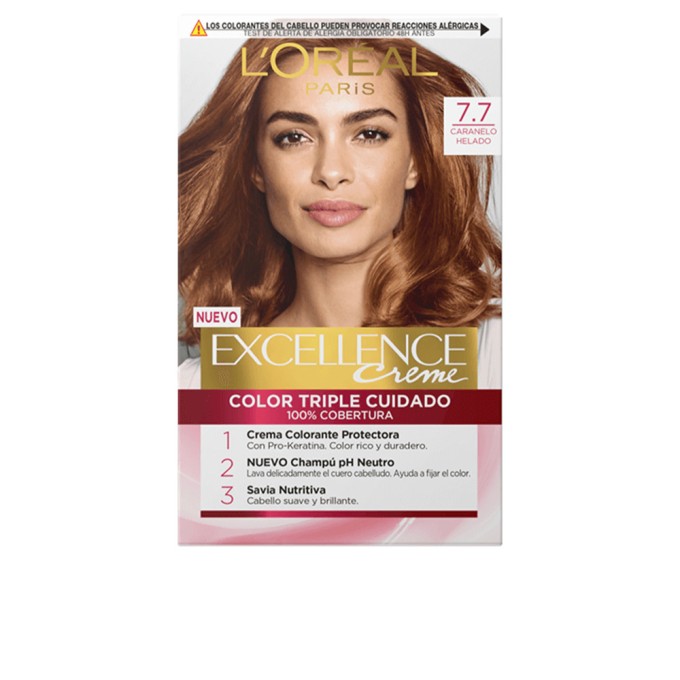 EXCELLENCE creme tinte 77 caramelo helado 192 ml