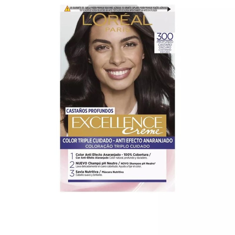 L'Oreal Tinte EXCELLENCE BRUNETTE 300 true dark brown 192 ml