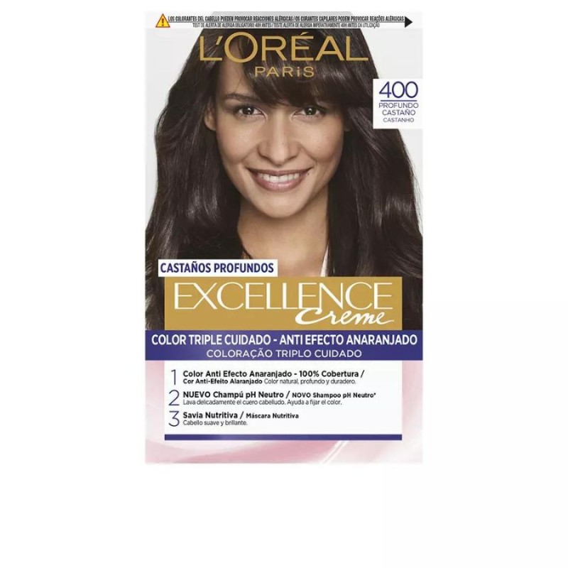 L'Oreal Tinte EXCELLENCE BRUNETTE 400 true brown 192 ml