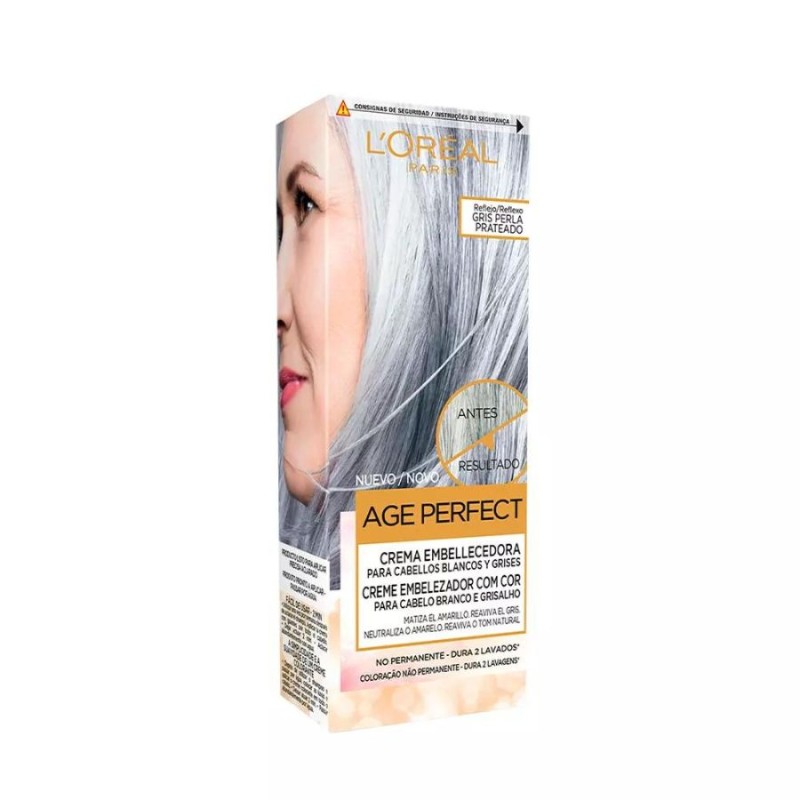 L'Oreal AGE PERFECT crema embellecedora con color 02 gris perla 118 ml