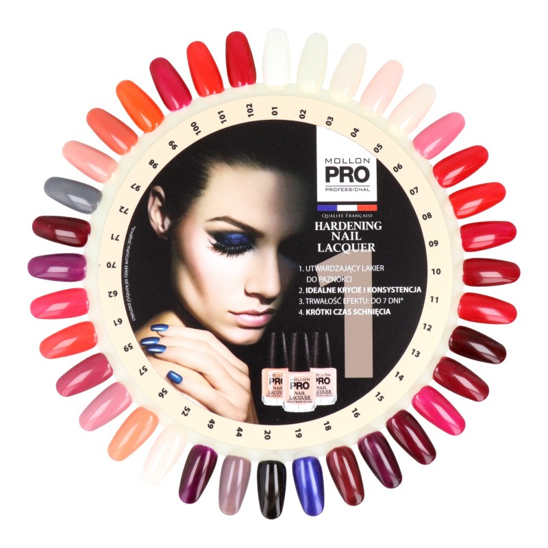 Mollon Pro Color Palette Hardening Nail Lacquer