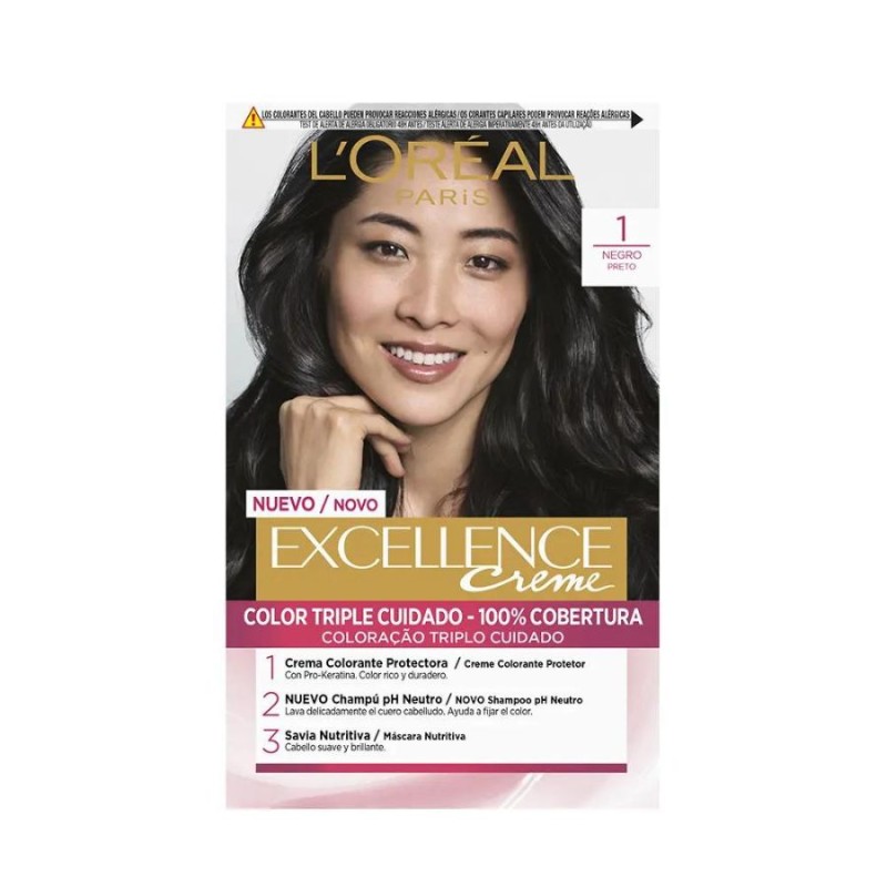 L'Oreal Tinte EXCELLENCE Creme 1 negro 192 ml