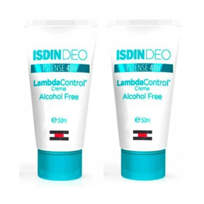 Isdin LAMBDA CONTROL intense 48h desodorante en crema dúo 2 x 50 ml